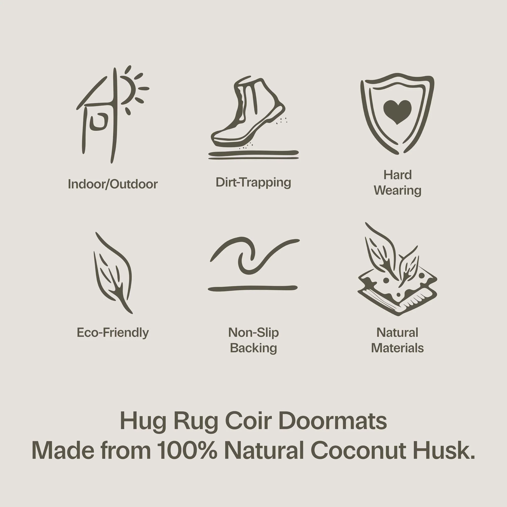 Coir Insert Lavender Doormat - Image 3