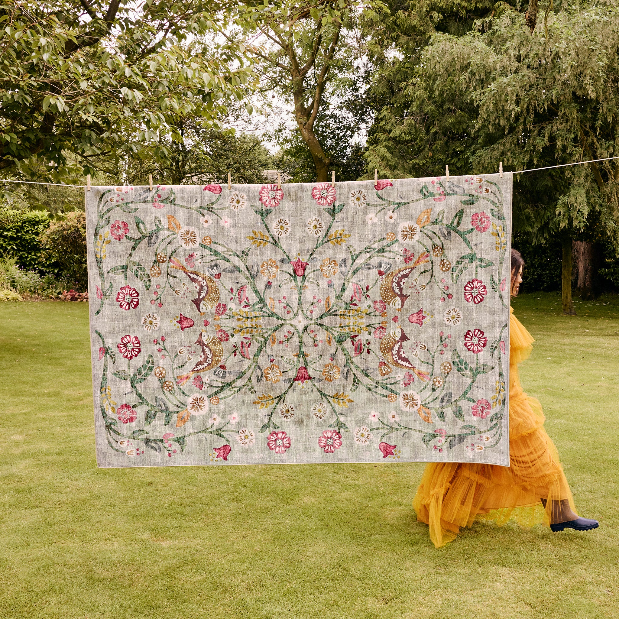 Heritage Garden Eco-Washable Rug - Image 3
